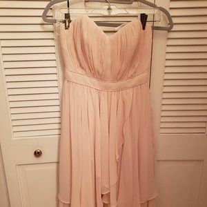 Bebe Light Pink Strapless Dress